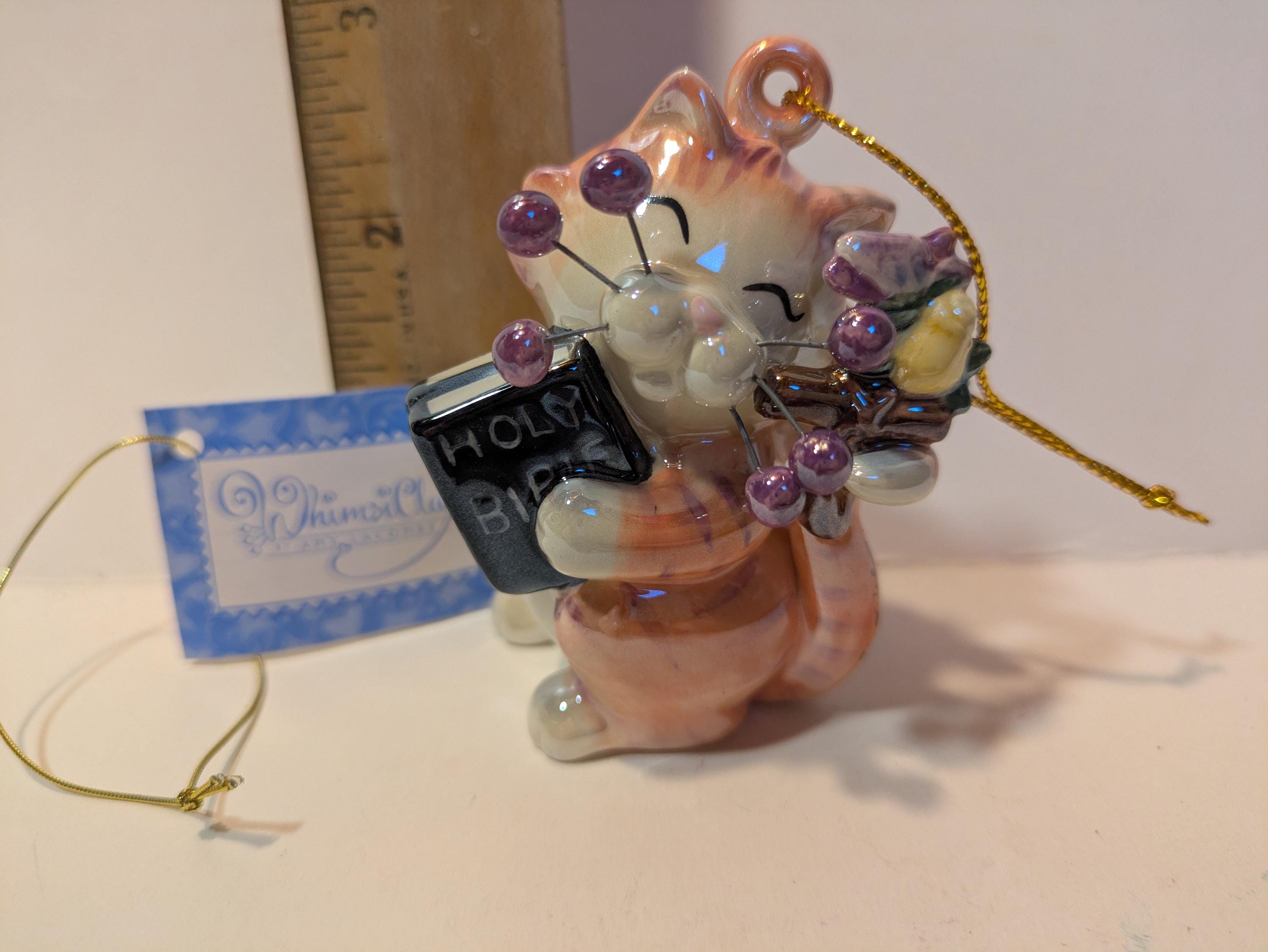 Trinity — WhimsiClay Religious Cat Ornament