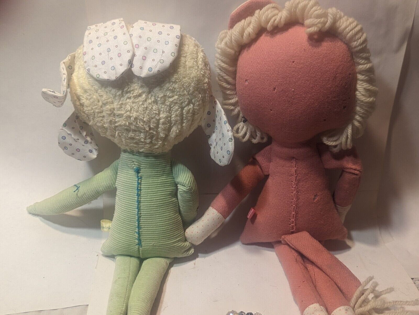 Handmade Plush Tiddlywinks Dolls with Removable Bracelet Decor