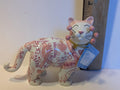 Josie — WhimsiClay Pink Ribbon Cat by Amy Lacombe, with Cat Pin