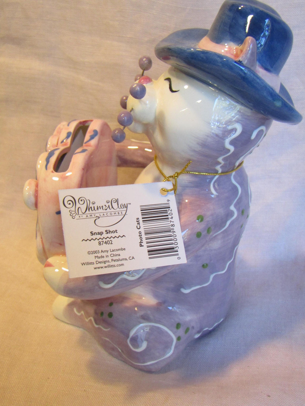 Snapshot — WhimsiClay Cat Photo Frame by Amy Lacombe, with Pins