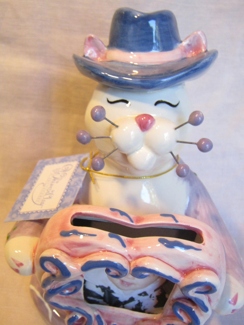 Snapshot — WhimsiClay Cat Photo Frame by Amy Lacombe, with Pins