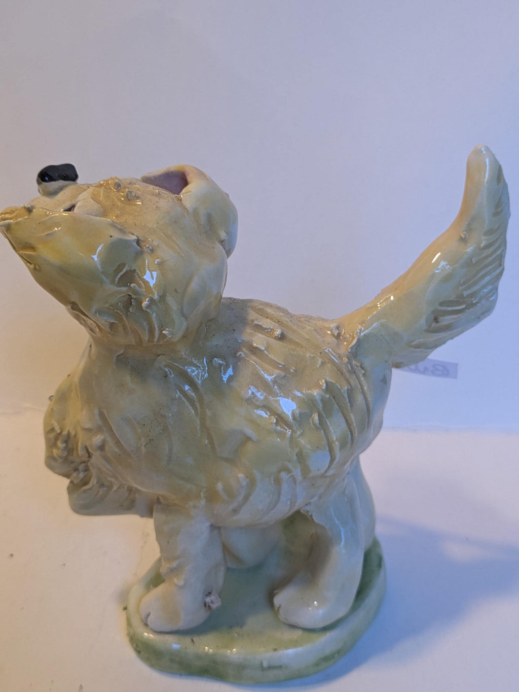 Butterscotch — WhimsiClay Golden Retriever Sculpture by Amy Lacombe