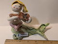 Noemi — Vintage WhimsiClay Mermaid Playing Violin, Signed by Amy Lacombe