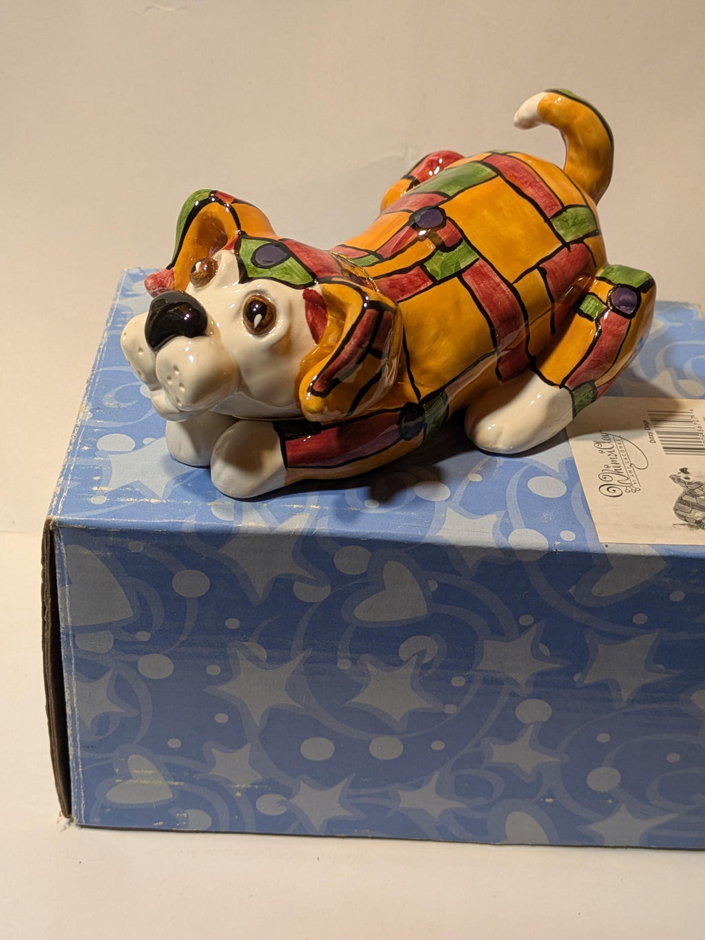 Buttons — WhimsiClay Rare Patchwork Pup Clayful Canine by Amy Lacombe, with Pug Pin