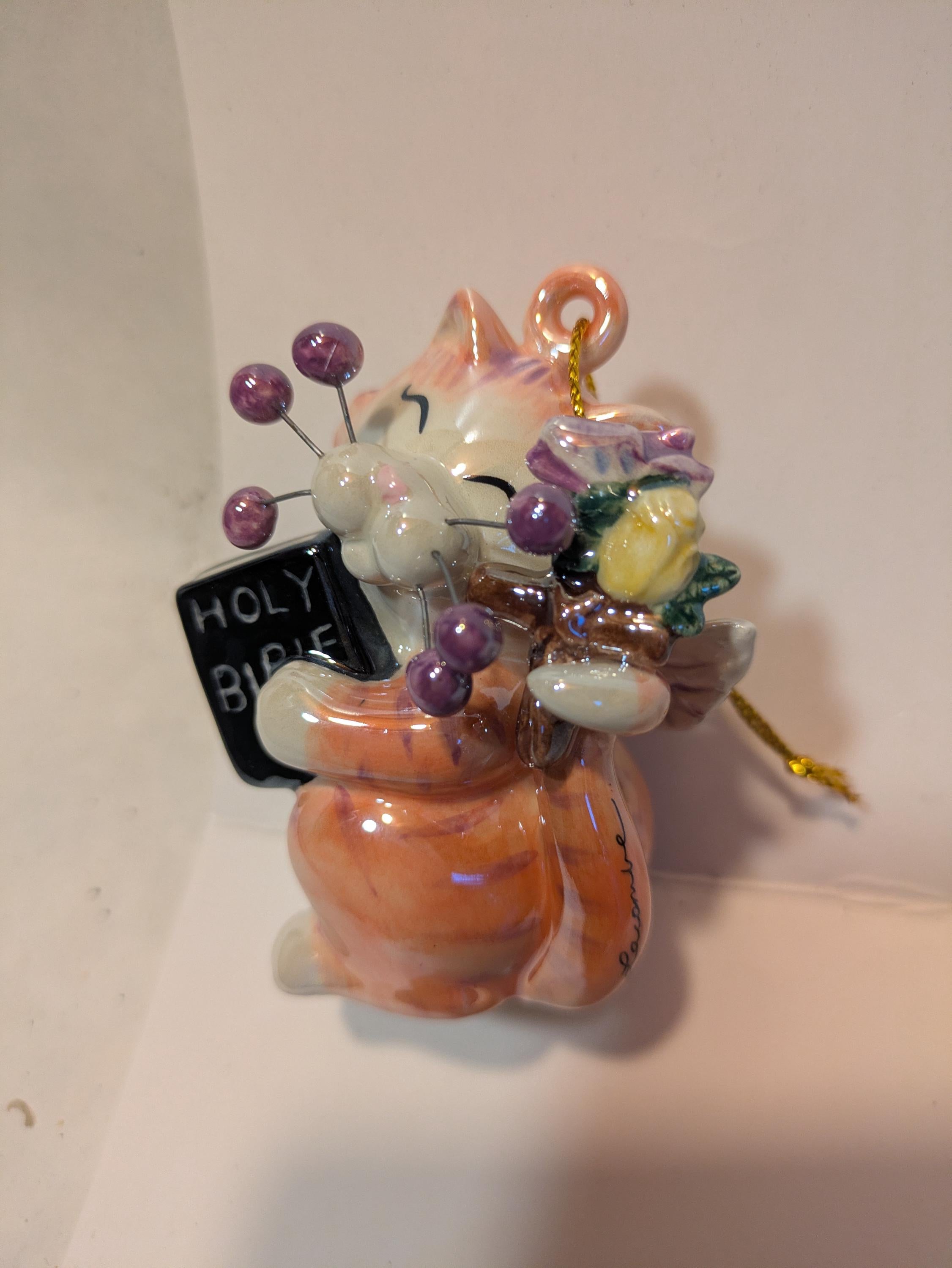 Trinity — WhimsiClay Religious Cat Ornament