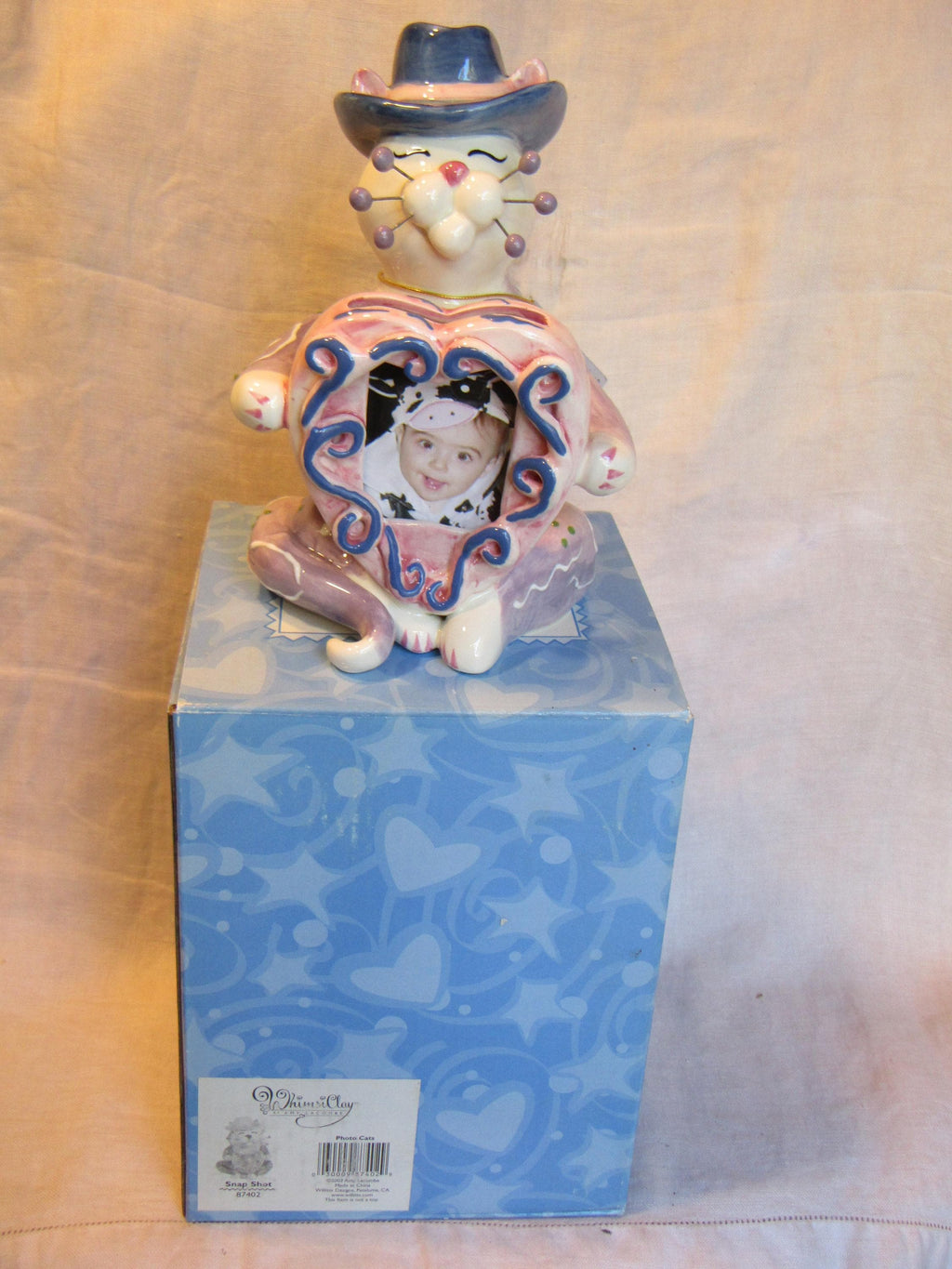Snapshot — WhimsiClay Cat Photo Frame by Amy Lacombe, with Pins