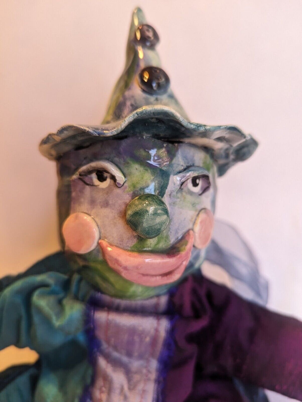 Poppy — WhimsiClay Mixed Media Musical Clown, Plays 'Send In The Clowns'