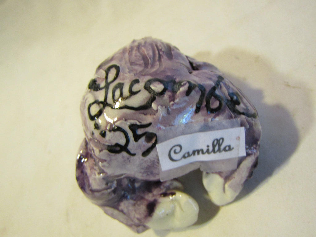 Camilla — WhimsiClay Purple Gorilla Mini Figurine by Amy Lacombe