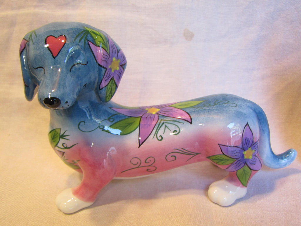 Roxie — WhimsiClay Dachshund with Two Surprise Dog Pins