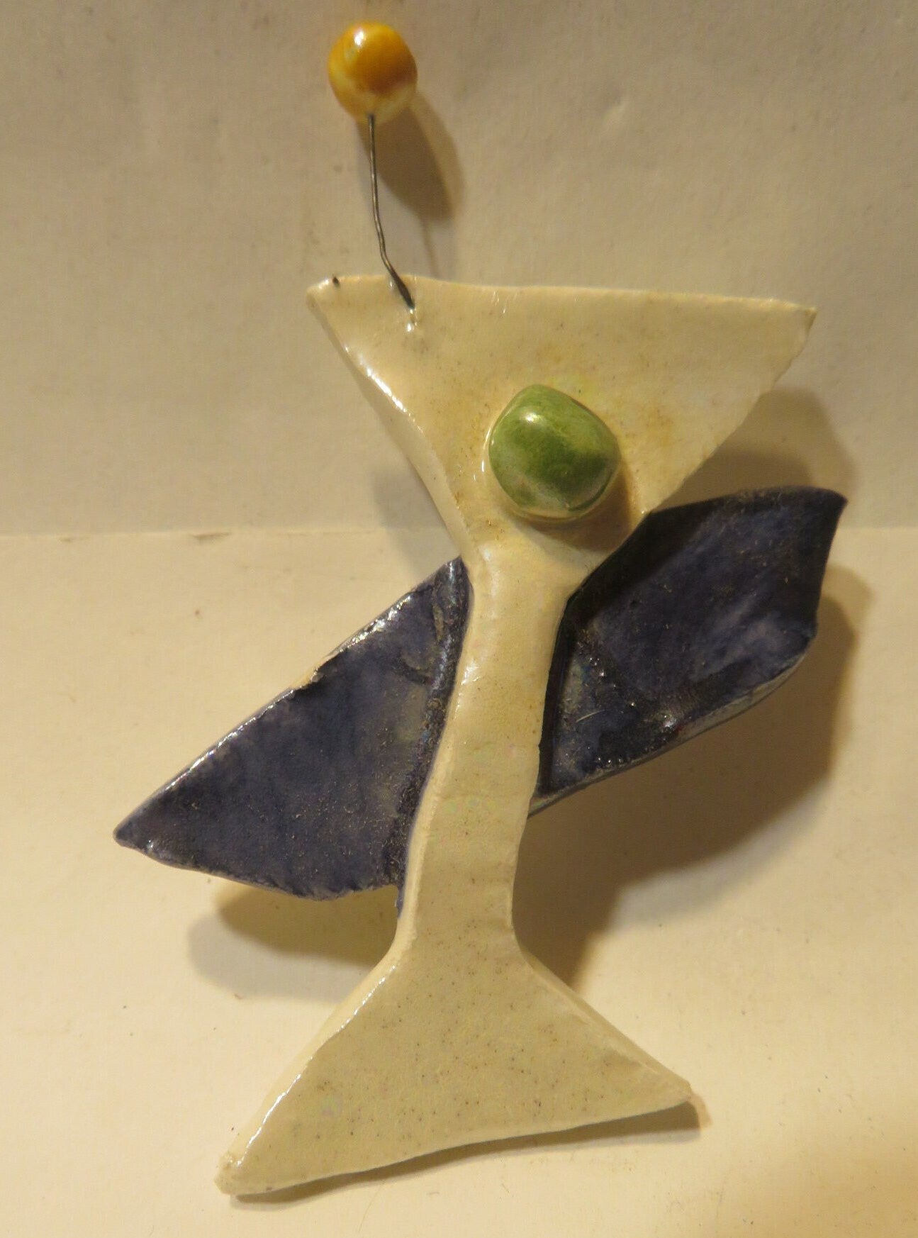 Martini — Vintage WhimsiClay Handmade Ceramic Pin by Amy Lacombe