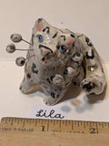 Lila Leopard — WhimsiClay Mini Snow Leopard Sculpture by Amy Lacombe