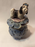 Shih Tzu & Lhasa Apso — WhimsiClay Vintage Covered Jar by Amy Lacombe