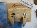 Simplicity — WhimsiClay Cream Ceramic Earrings by Amy Lacombe